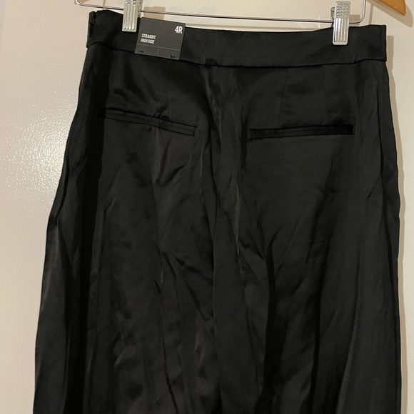 Express Black High Rise Straight dress pants size 4R - Picture 7 of 9